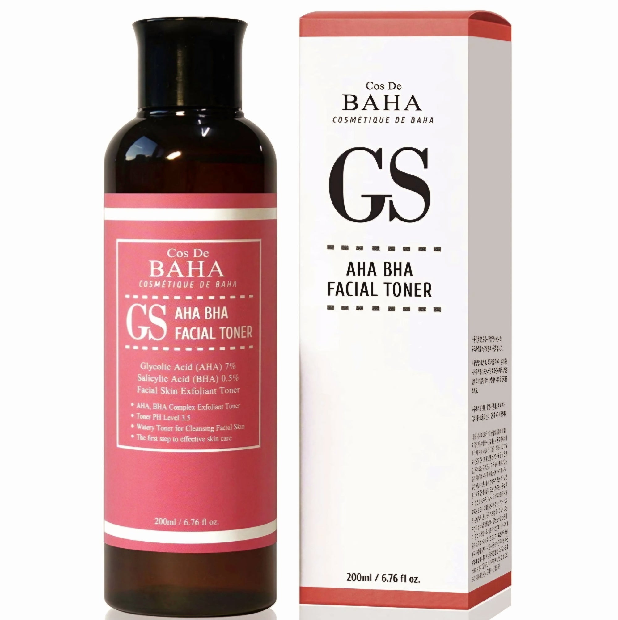 AHA BHA Facial Toner with Glycolic Acid 200ml