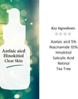 Azelaic Acid Facial Serum with Hinokitiol 30ml