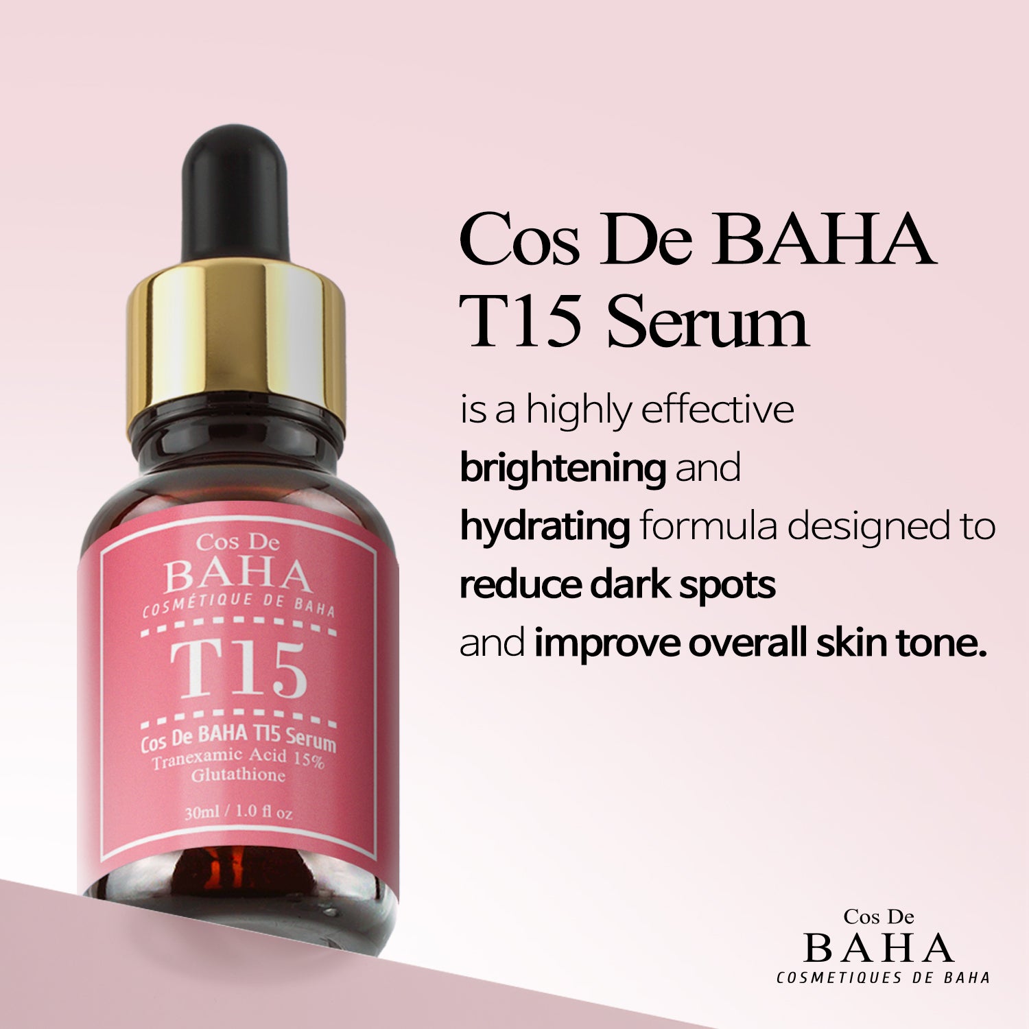Tranexamic Acid 15% + Glutathione Serum 30ml / 1.0 Fl Oz