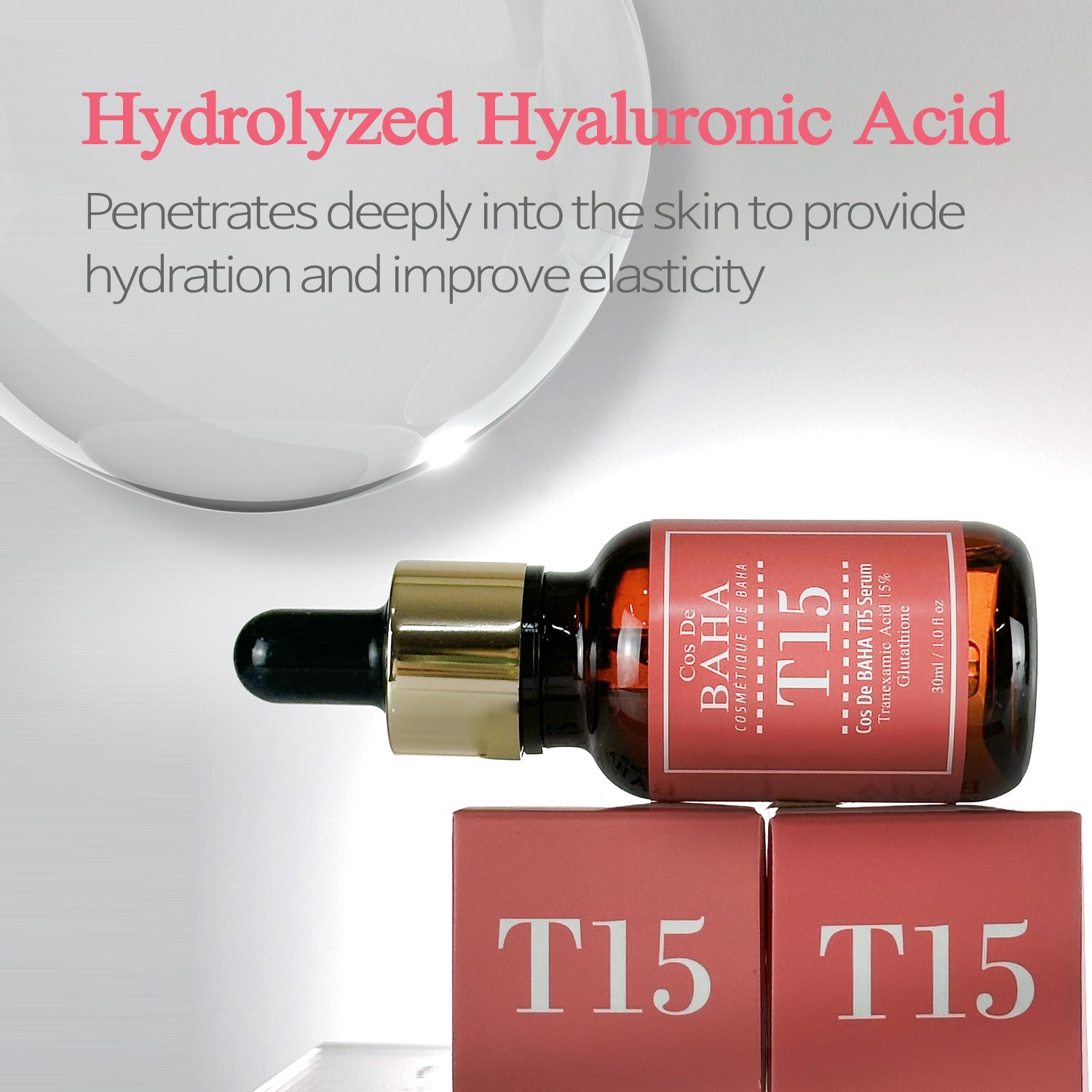 Tranexamic Acid 15% + Glutathione Serum 30ml / 1.0 Fl Oz