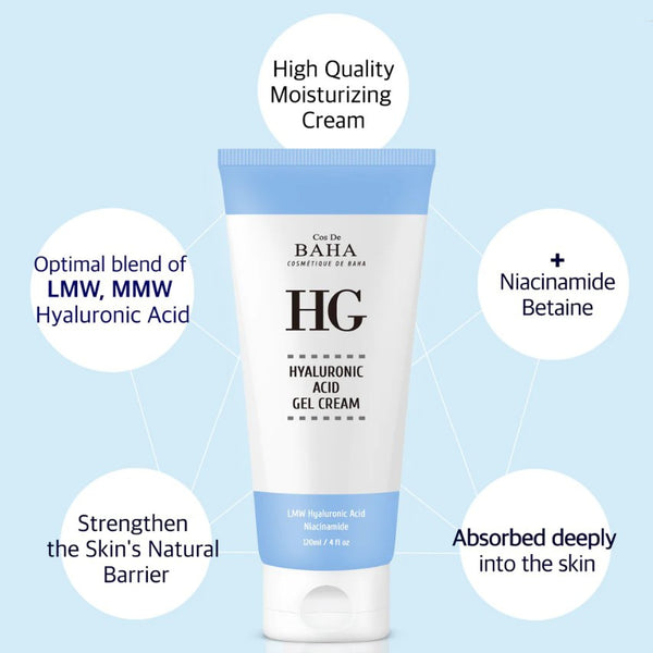 HG Pure Hyaluronic Acid + Niacinamide Gel Cream 120ml