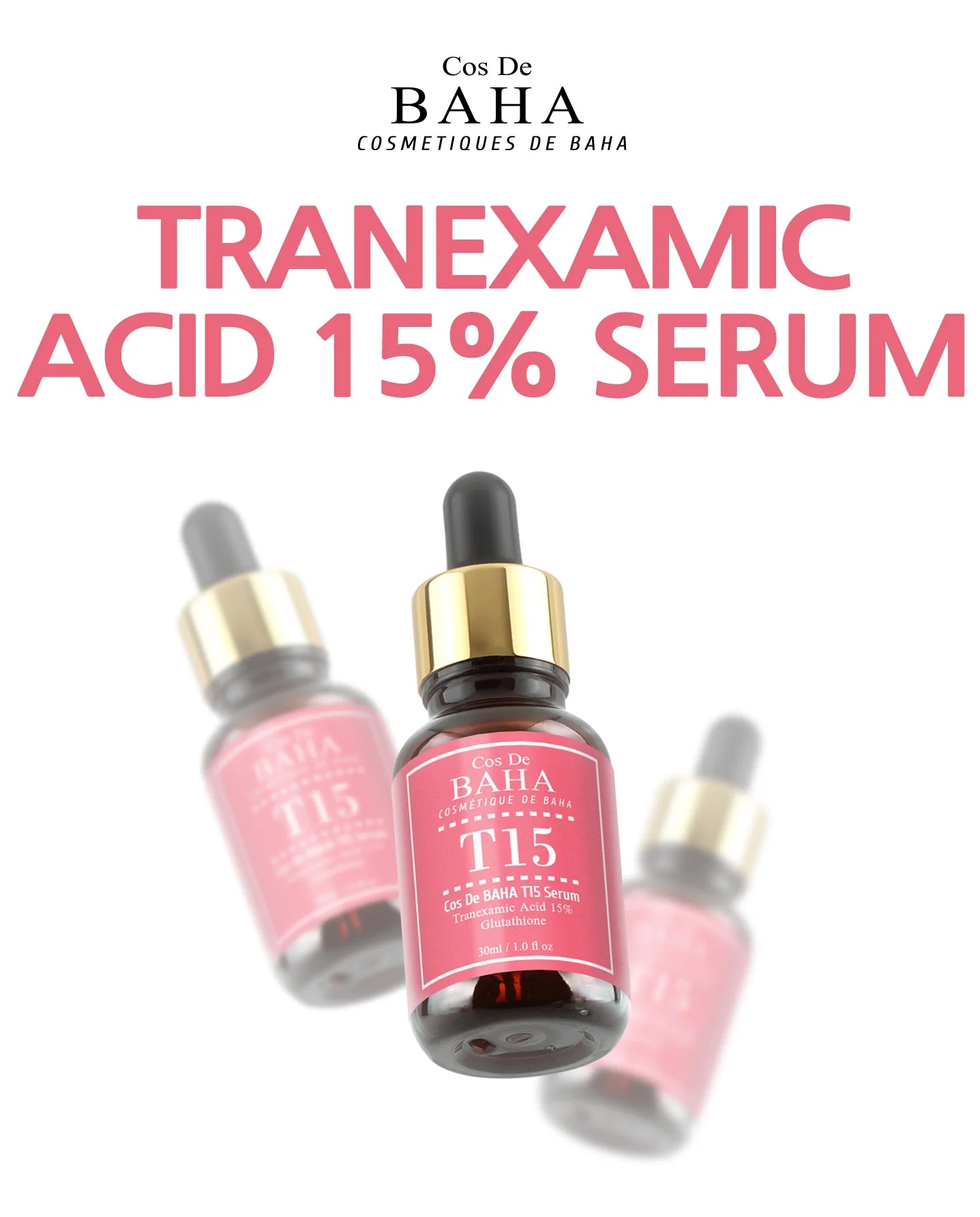 Tranexamic Acid 15% + Glutathione Serum 30ml / 1.0 Fl Oz