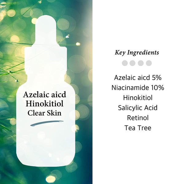 AC Azelaic Acid + Hinokitiol Clear Skin Facial Serum 30ml