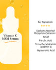 Vitamin C Facial Serum with MSM 30ml